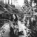 George Harrison, Friar Park, Oxfordshire, 1975 B&W