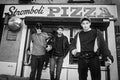 Beastie Boys, Stromboli, NYC, 1987 #1 (Close up) - B&W