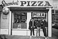 Beastie Boys, Stromboli, NYC, 1987 #2 (Older Couple) - B&W