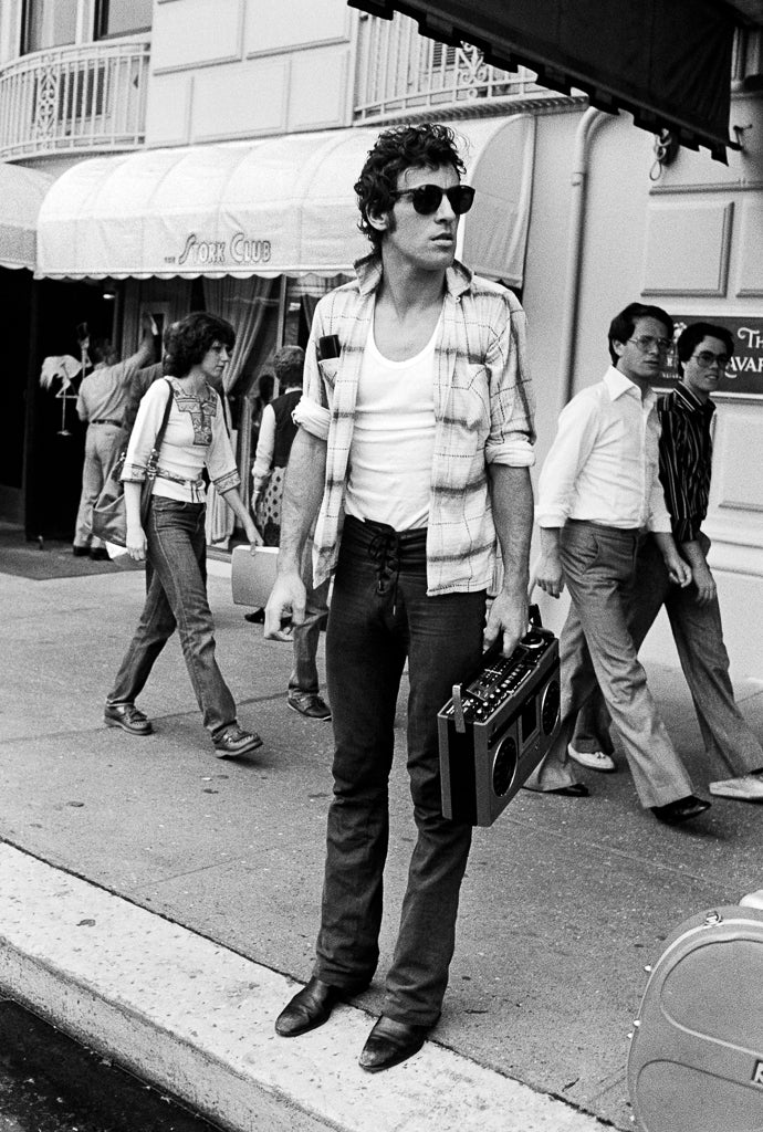 Bruce Springsteen on NYC Streets with Radio, 1978