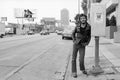 Bruce Springsteen on Sunset Strip, Los Angeles, CA, 1975