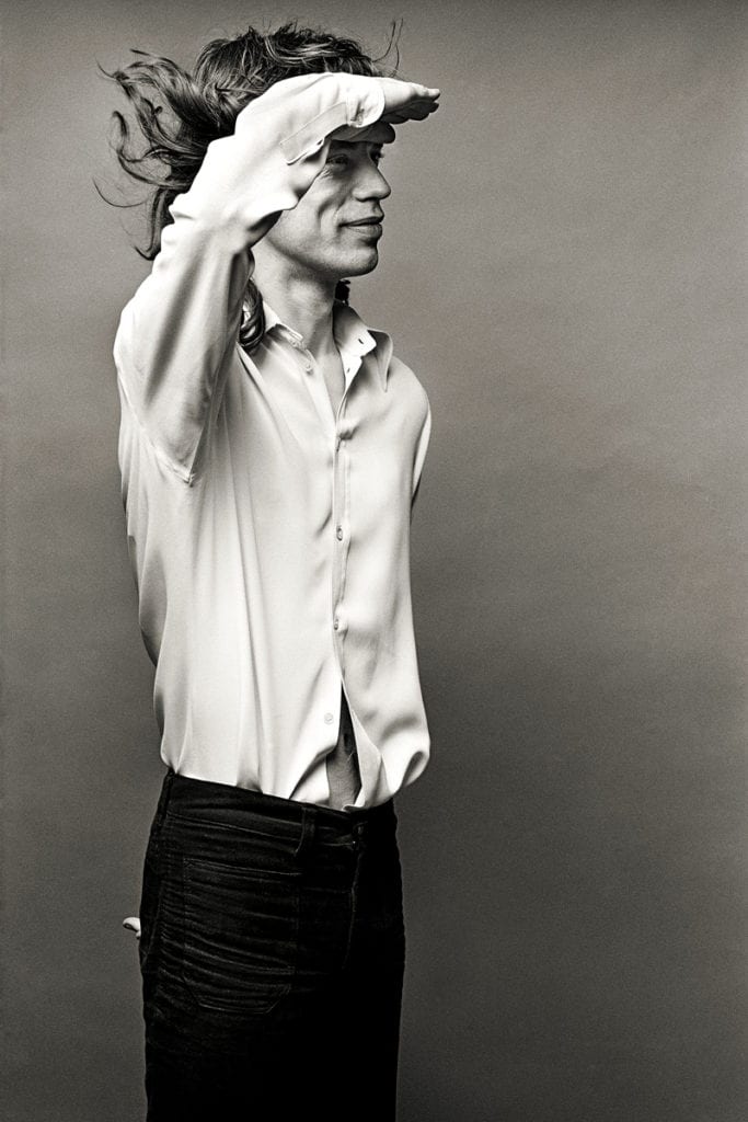 Mick Jagger, Rolling Stones, Salute, Los Angeles, CA, 1972