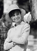 Audrey Hepburn Smiling with Dove, 1967