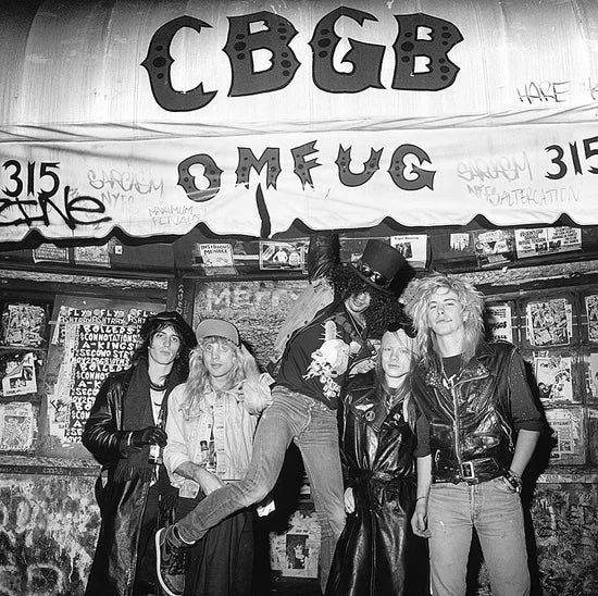 Guns N’ Roses, CBGB, NYC, 1987 - B&W