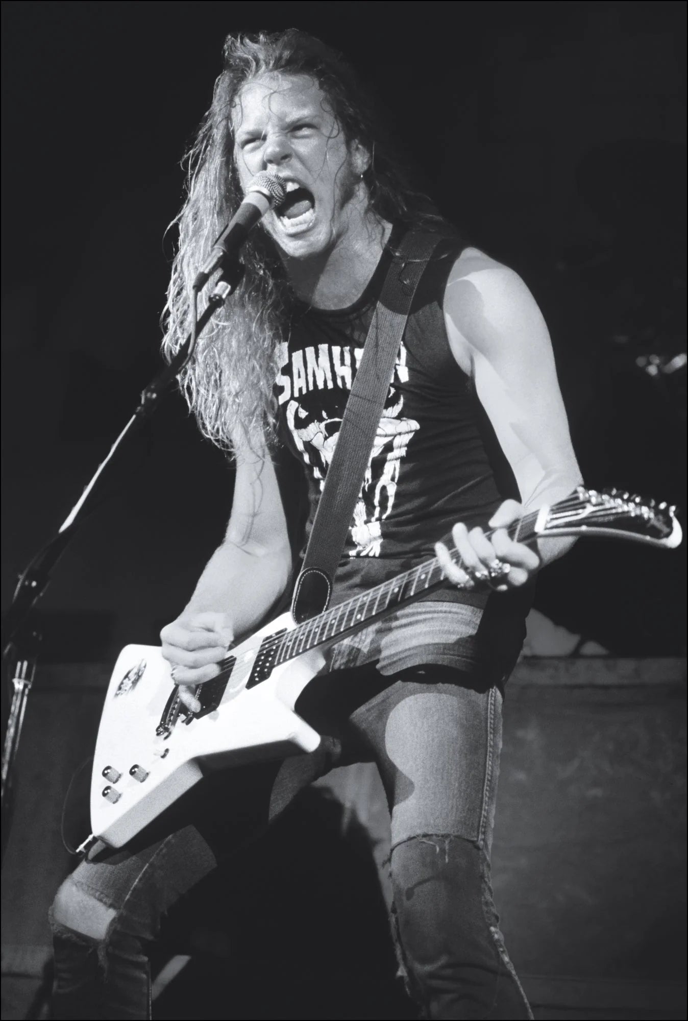 James Hetfield (Samhain t-shirt) Metallica, Damage, Inc. Tour 1986