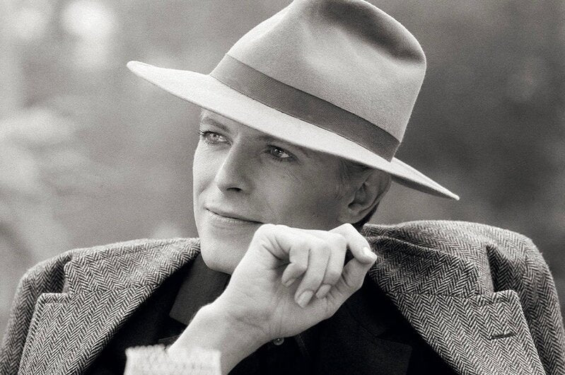 David Bowie in Hat, Los Angeles, 1975